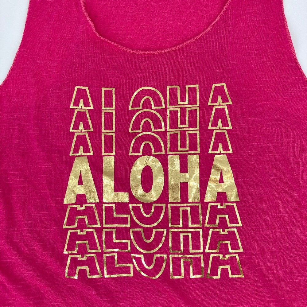 Miken Juniors Pink Gold Aloha Swim Cover Up